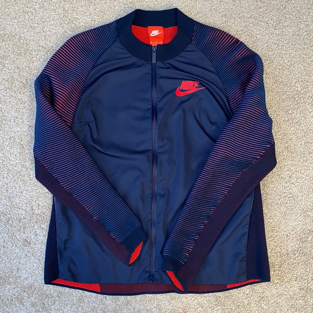 Blue and red Nike jacket